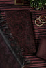 Wine & Black Digital Printed Chanderi Cotton Unstiched Suit Material
