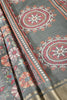 Sea Green Colour Floral Printed Cotton Silk Saree