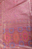 Mauve Baluchari Silk Meenakari Woven Saree