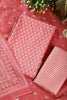 Peach Color Cotton Printed Unstitched Suit