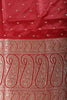 Maroon Banarsi Silk Zari Woven Saree