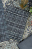 Blue Printed Spun Unstitched Suit Fabric