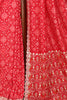 Red Color Ikat Patola Modal Silk Saree with Gota Patti Border