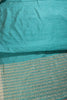 Teal Zari Woven Silk Saree