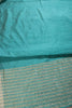Teal Zari Woven Silk Saree