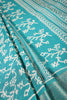 Firozi Color Cotton Silk Printed Saree