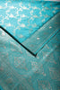 Teal Color Zari Woven South Silk Saree