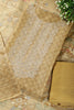 Golden Color Mantellic Tissue Neck Embroidered Unstitched Suit Fabric