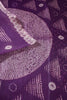 Purple Organza Silk Printed Saree