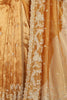 Mustard Gold Color Pure Tissue Handloom Saree with Sequence & Zardozi Handwork