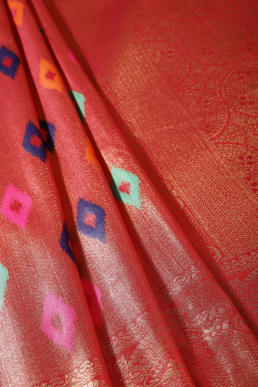 Fuchsia Pink Color Silk Resham and Zari Woven Saree