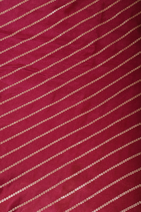 Wine Modal Silk Saree with Zari Pinstripes