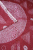 Maroon Organza Silk Printed Saree