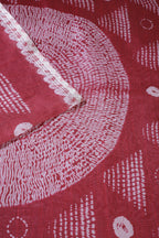 Maroon Organza Silk Printed Saree