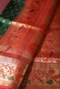 Green Color Pure Handloom Silk Zari & Butti Work Saree with Paithani Border