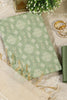Pista Green Chanderi Cotton Woven Unstitched Suit