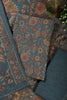 Pale Blue Floral Printed Spun Unstitched Suit Material