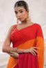 Multi-Colored Georgette Saree With Readymade Blouse