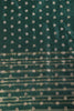 Bottle Green Resham & Zari Woven Silk Saree