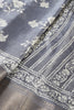 Grey Color Cotton Silk Block Printed Saree
