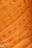 Mustard Color Chiffon Bandhani Printed Saree