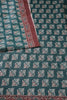 Green Cotton Silk Printed Saree