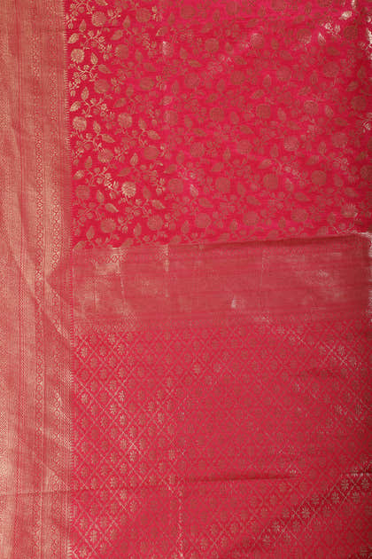 Rani Lightweight Banarasi Silk Weaving Saree