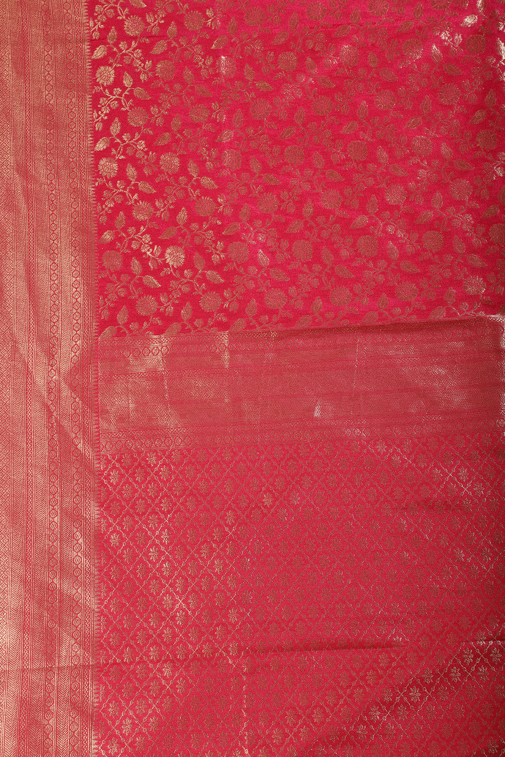 Rani Lightweight Banarasi Silk Weaving Saree