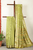 Sage Green Chanderi Silk Resham & Zari Woven Saree