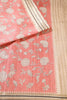 Dusty Pink Cotton Silk Floral Printed Saree
