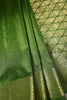 Leaf Green Colour Silk Woven Saree