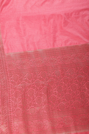 Solid Colour Silk Woven Sarees