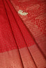 Red Colour Silk Zari Woven Saree