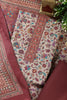 Wine Color Pashmina Floral Printed Unstitched Suit Fabric