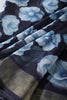 Blue Chiffon Floral Printed Saree