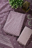 Purple Color Cotton Printed Unstitched Suit