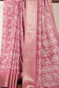 Light Mauve Cotton Silk Printed Saree