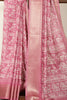 Light Mauve Cotton Silk Printed Saree