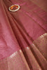 Dusty Mauve Cotton Silk Woven Saree
