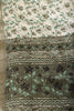 Green & Cream Colour Floral Printed Cotton Silk Saree