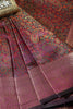 Wine Colour Silk Resham & Zari Woven Saree
