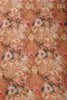 Orange Color Floral Printed Chiffon Saree