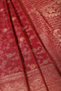 Maroon Floral Zaal Woven Silk Banarasi Saree