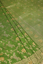 Green Colour Zari Woven South Silk Saree