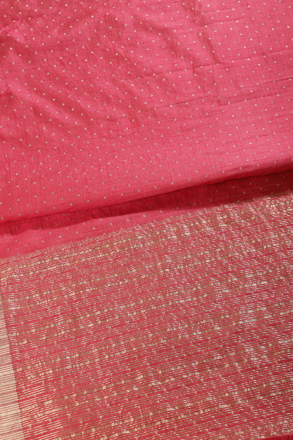 Deep Carmine Zari Woven Silk Saree