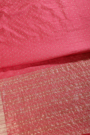 Deep Carmine Zari Woven Silk Saree