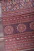 Mauve Colour Floral Printed Cotton Silk Saree