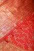 Red Color Raw Silk Zari Woven Saree
