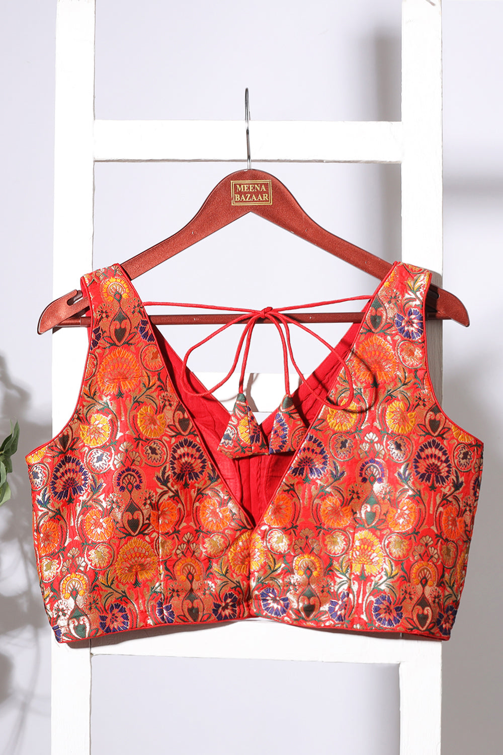 Rani Brocade Sik Resham And Zari Woven Readymade Blouse