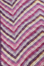 Purple Chiffon Lehariya Printed Saree